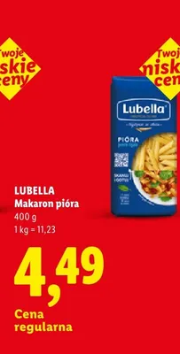 Makaron pióra Lubella promocja w Lidl