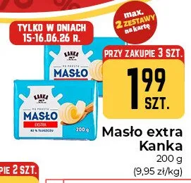 Masło extra Kanka promocja w Społem Częstochowa