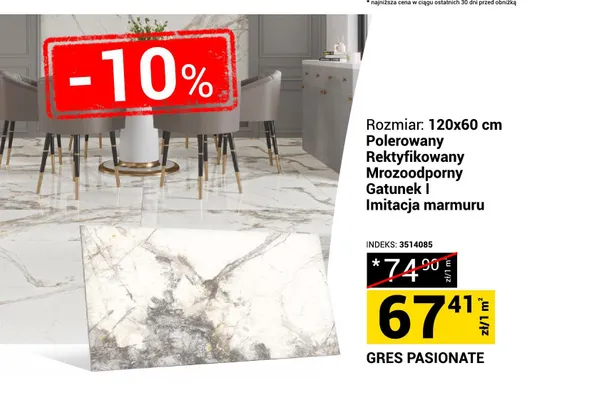 Gres polerowany Pasionate promocja w Merkury Market