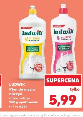 Płyn do mycia naczyń Ludwik Cytrynowy promocja w Kaufland
