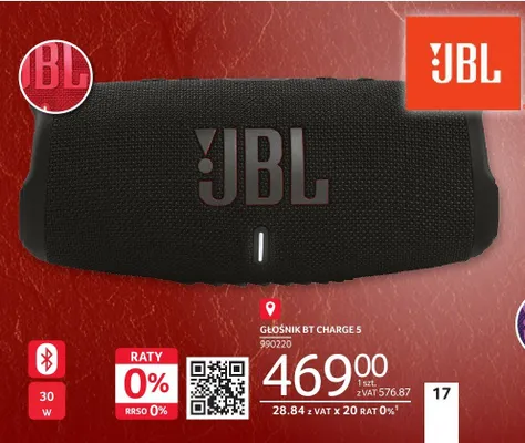 GŁOŚNIK BT CHARGE 5 promocja w Selgros