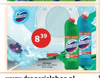 Płyn do WC Domestos promocja w Drogerie Laboo
