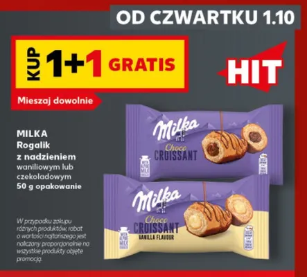 Rogalik z nadzieniem czekoladowym Milka promocja w Kaufland