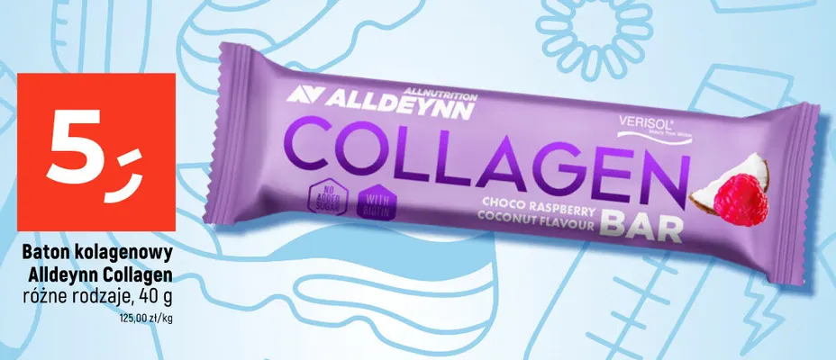 Baton kolagenowy Alldeynn Collagen promocja w Dealz
