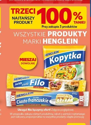 Ciasto francuskie Henglein promocja w Kaufland