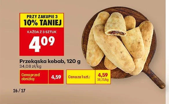 Przekąska kebab promocja w Biedronka
