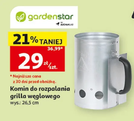 Komin do rozpalania grilla węglowego wys. 26,5cm Gardenstar promocja w Auchan
