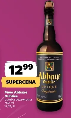 Piwo Abbaye Oubliée promocja w Netto