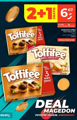 Bombonierka Toffifee promocja w Dealz