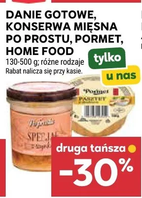 Danie gotowe, konserwa mięsna po prostu, pormet promocja w Stokrotka