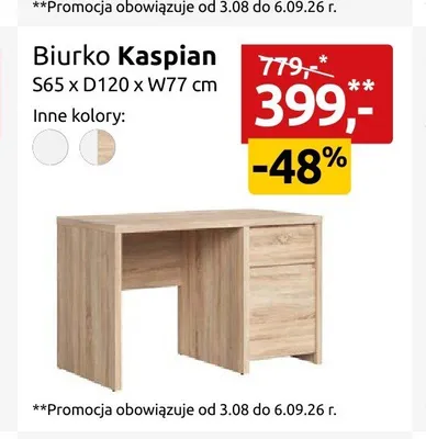 Biurko Kaspian promocja w Black Red White