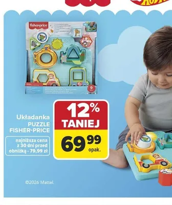 Układanka Puzzle Fisher-Price promocja w Carrefour