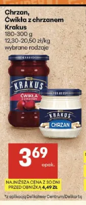 Chrzan Krakus promocja w Delikatesy Centrum