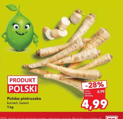 Polska pietruszka korzeń promocja w Kaufland