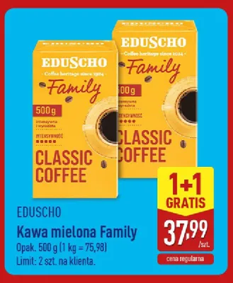 Kawa mielona Eduscho Family promocja w Aldi