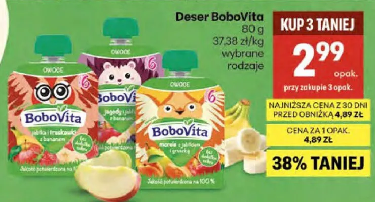 Deser BoboVita promocja w Delikatesy Centrum