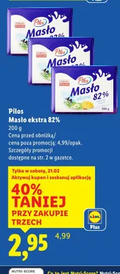 Masło ekstra 82% promocja w Lidl