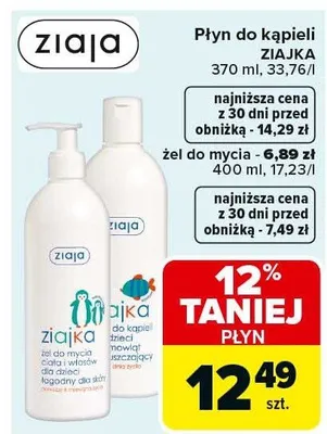 Płyn do kąpieli promocja w Carrefour