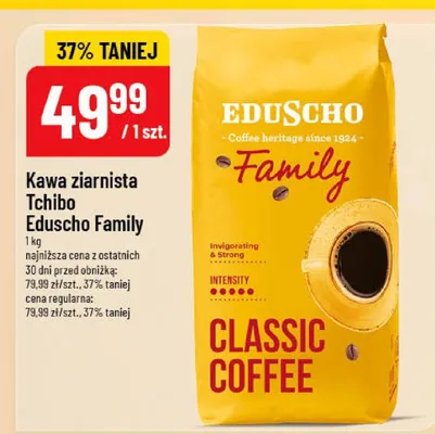 Kawa ziarnista Tchibo Eduscho Family promocja w POLOmarket