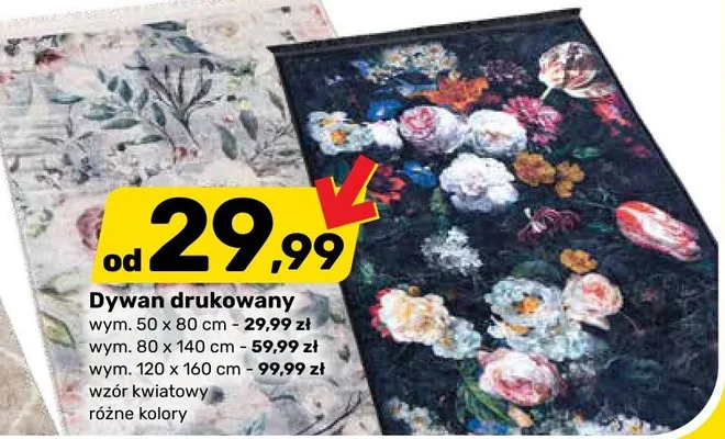 Dywan drukowany promocja w Bricomarche