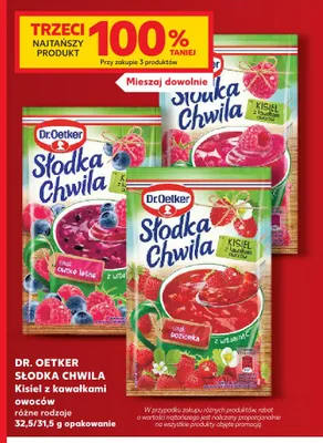 Kisiel o smaku owoce leśne Dr. Oetker Słodka Chwila promocja w Kaufland