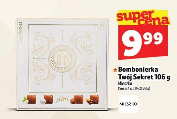 Bombonierka Twój Sekret Mieszko promocja w TOPAZ