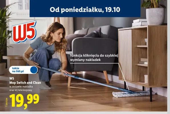 Mop Switch and Clean W5 promocja w Lidl