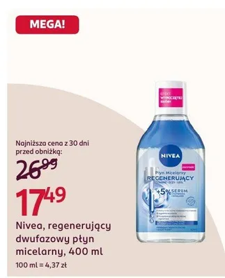 Regenerujący dwufazowy płyn micelarny promocja w Rossmann