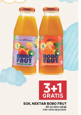 Nektar Bobo Frut Jabłko Mango Brzoskwinia promocja w Stokrotka