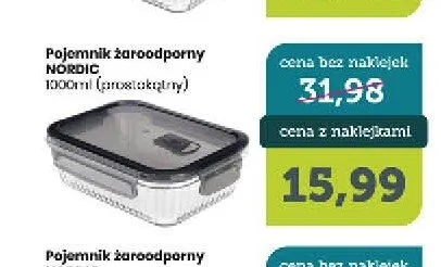 Pojemnik żaroodporny Ravi Decor Nordic 1000 ml prostokątny promocja w TOPAZ