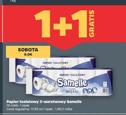 Papier toaletowy 3-warstwowy Samelle promocja w Netto