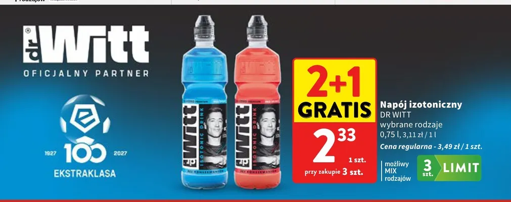 Napój izotoniczny Dr Witt promocja w Intermarche