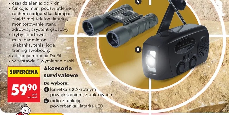 Akcesoria survivalowe promocja w Biedronka