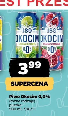 Piwo bezalkoholowe Okocim Limonka z Miętą promocja w Netto