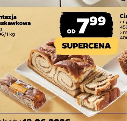 Ciasto zebra Oskroba promocja w Netto