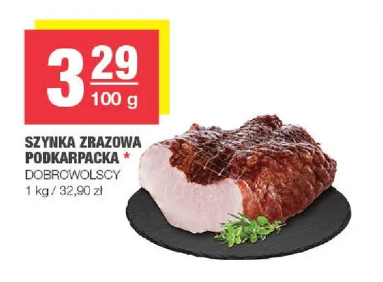 Szynka zrazowa podkarpacka Dobrowolscy promocja w SPAR