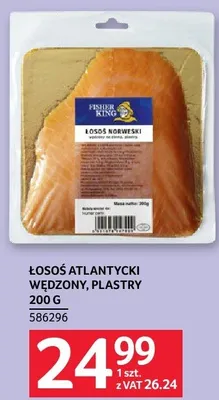 Łosoś atlantycki wędzony plastry 200 g promocja w Selgros