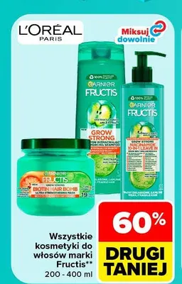 Kosmetyki do włosów marki Fructis promocja w Carrefour Market