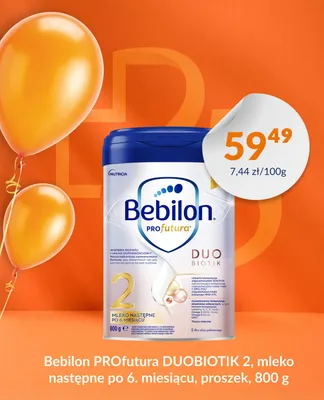 Mleko następne Bebilon PROfutura DUOBIOTIK 2 proszek promocja w DOZ.PL