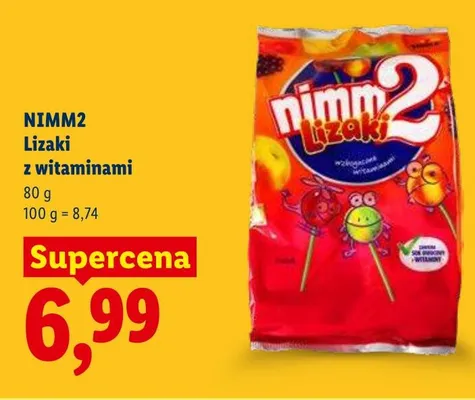 Lizaki z witaminami promocja w Lidl