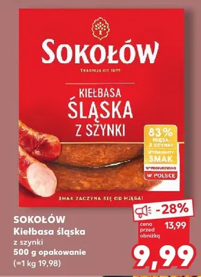Kiełbasa śląska z szynki promocja w Kaufland