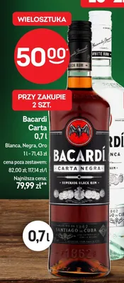 Rum Bacardi Carta Negra promocja w Żabka