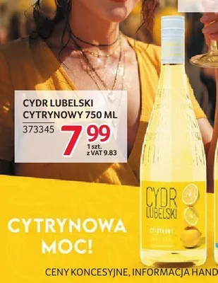 Cydr Lubelski Cytrynowy promocja w Selgros