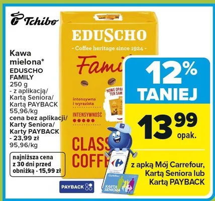 Kawa mielona Family promocja w Carrefour