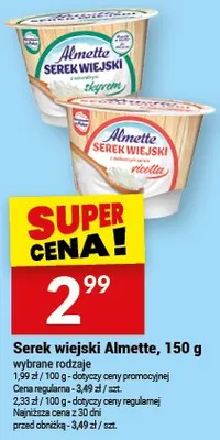 Serek wiejski Almette promocja w Twój Market