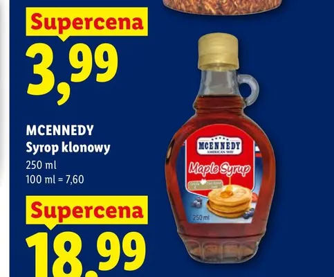 Syrop klonowy McEnnedy promocja w Lidl