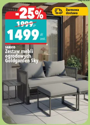 Zestaw mebli ogrodowych Goldgarden Sky Samco promocja w Biedronka Home