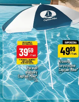 Parasol plażowy Captain Mike promocja w POLOmarket