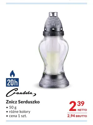 Znicz Serduszko Candela promocja w Makro