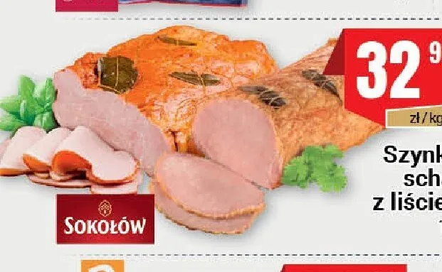 Szynka schab z liściem Sokołów promocja w Premium Nasz Sklep